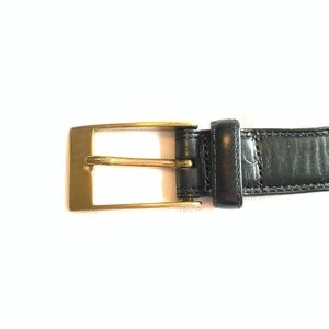 Men’s Top Grain Italian Leather Black Belt 34